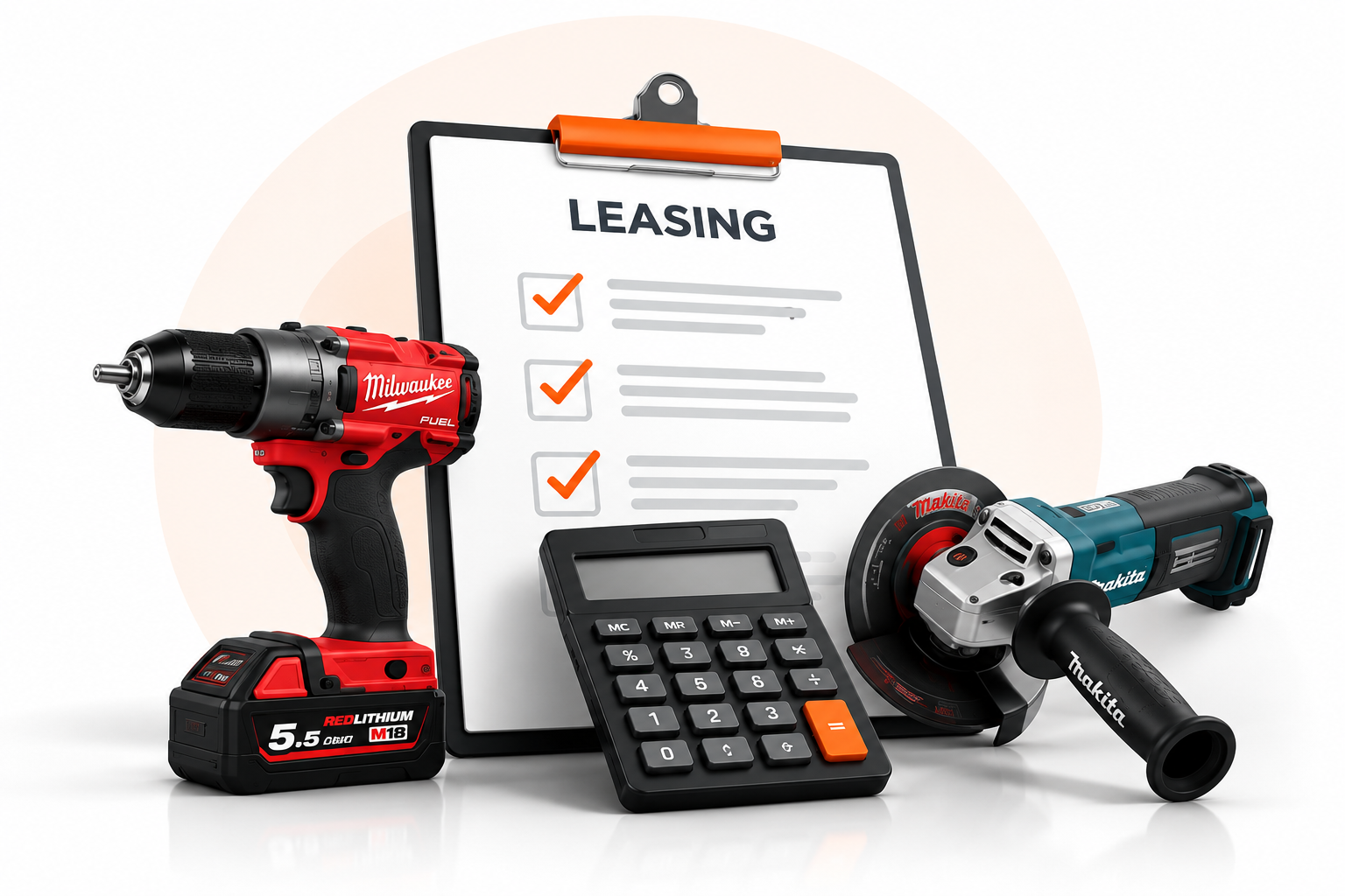 Werkzeuge, Leasing-Checkliste und Taschenrechner